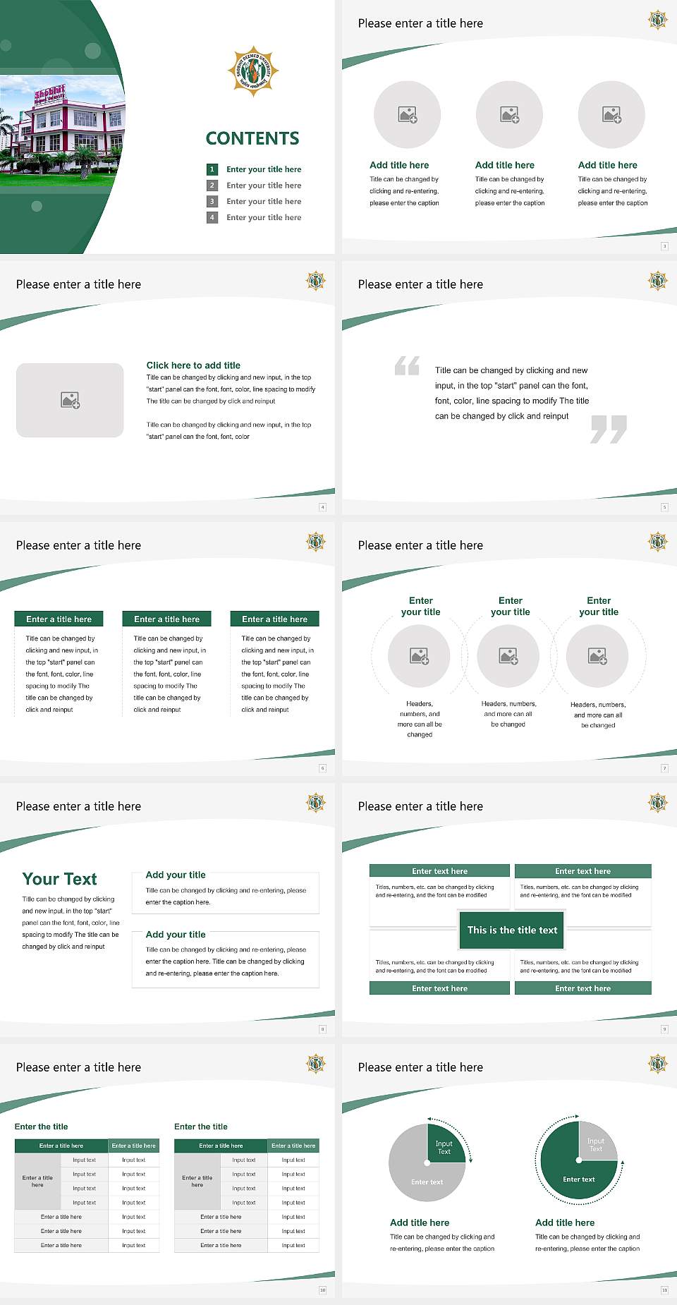 Shobhit University Course/Courseware Creation PPT Template4:3 ratio PPT effect preview image2