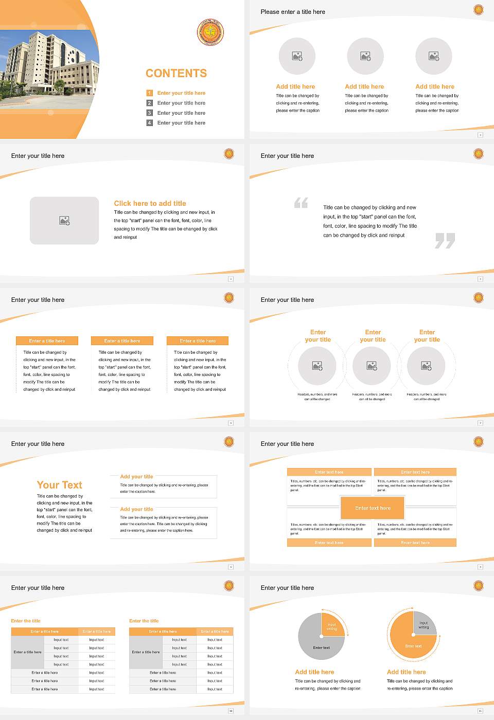 Rajasthan University of Health Sciences Course/Courseware Creation PPT Template16:9 ratio PPT effect preview image2