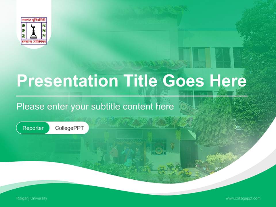 Raiganj University Lecture Sharing and Networking Event PPT Template4:3 ratio PPT effect preview image4