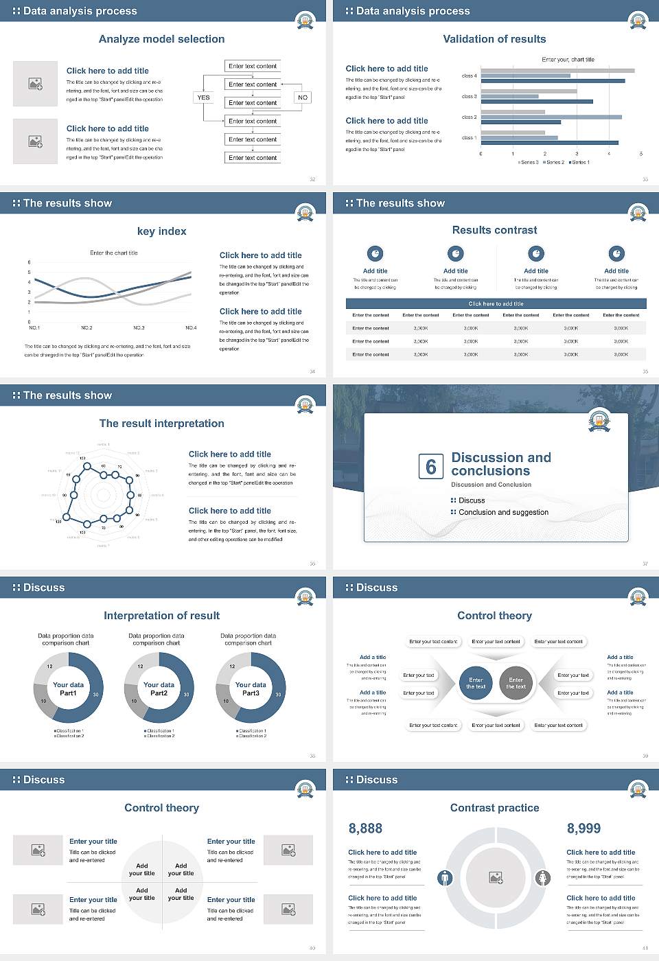 Rajendra University Graduation Thesis Defense PPT Template16:9 ratio PPT effect preview image5