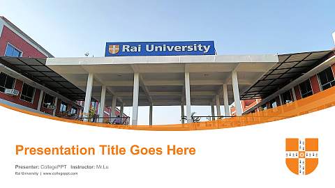 Rai University Course/Courseware Creation PPT Template