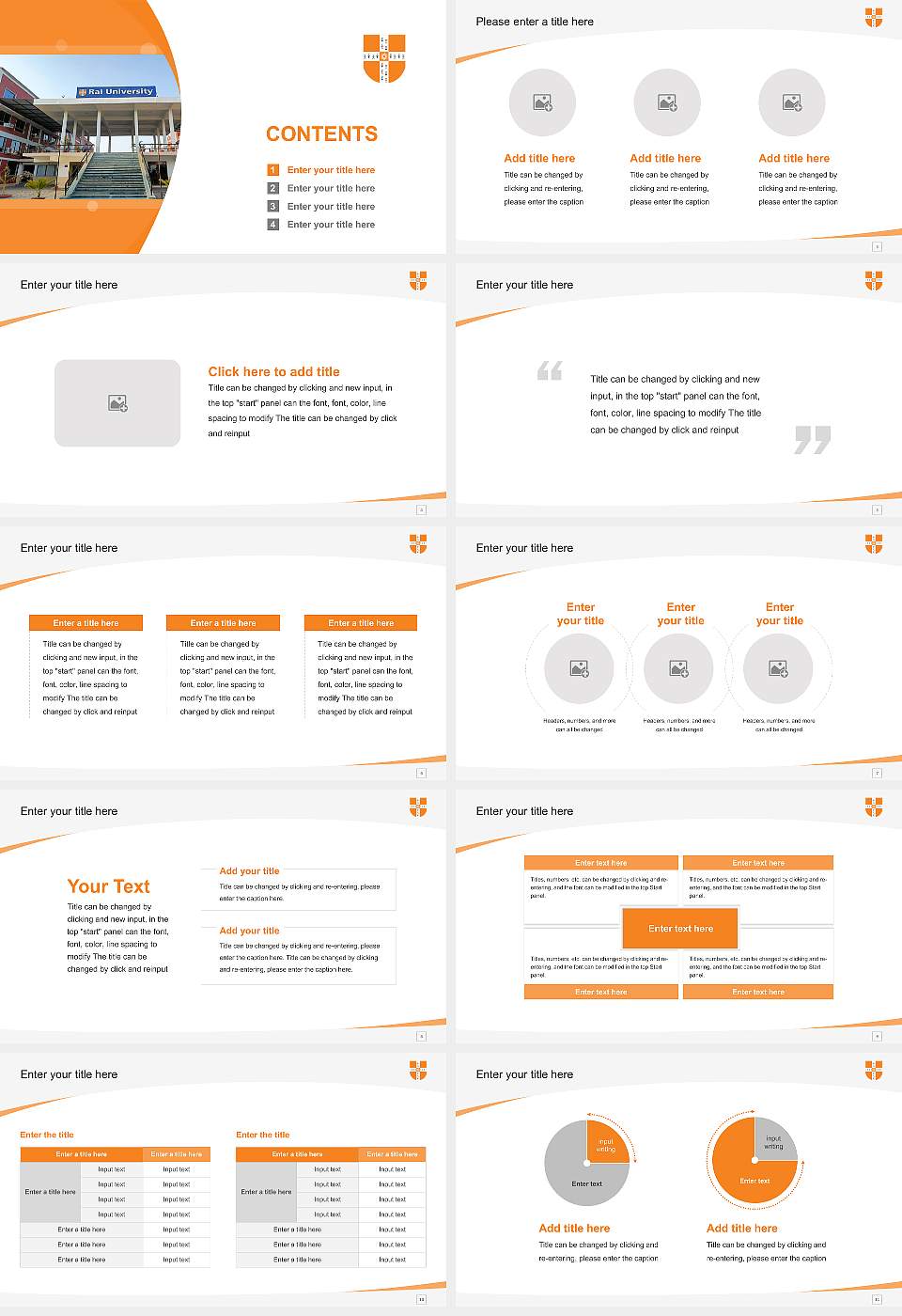 Rai University Course/Courseware Creation PPT Template16:9 ratio PPT effect preview image2
