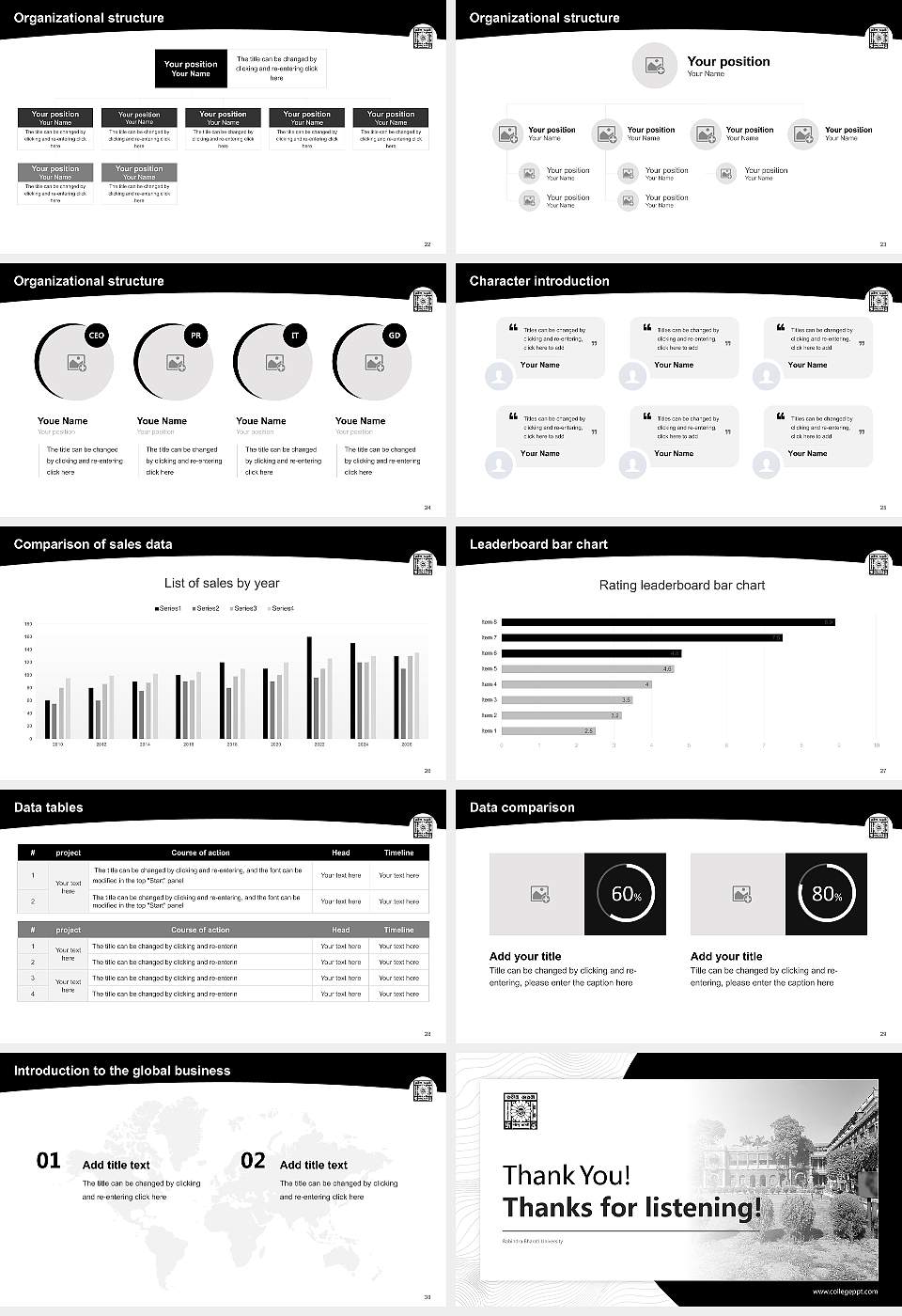 Rabindra Bharati University Academic Presentation/Research Findings Report PPT Template16:9 ratio PPT effect preview image4