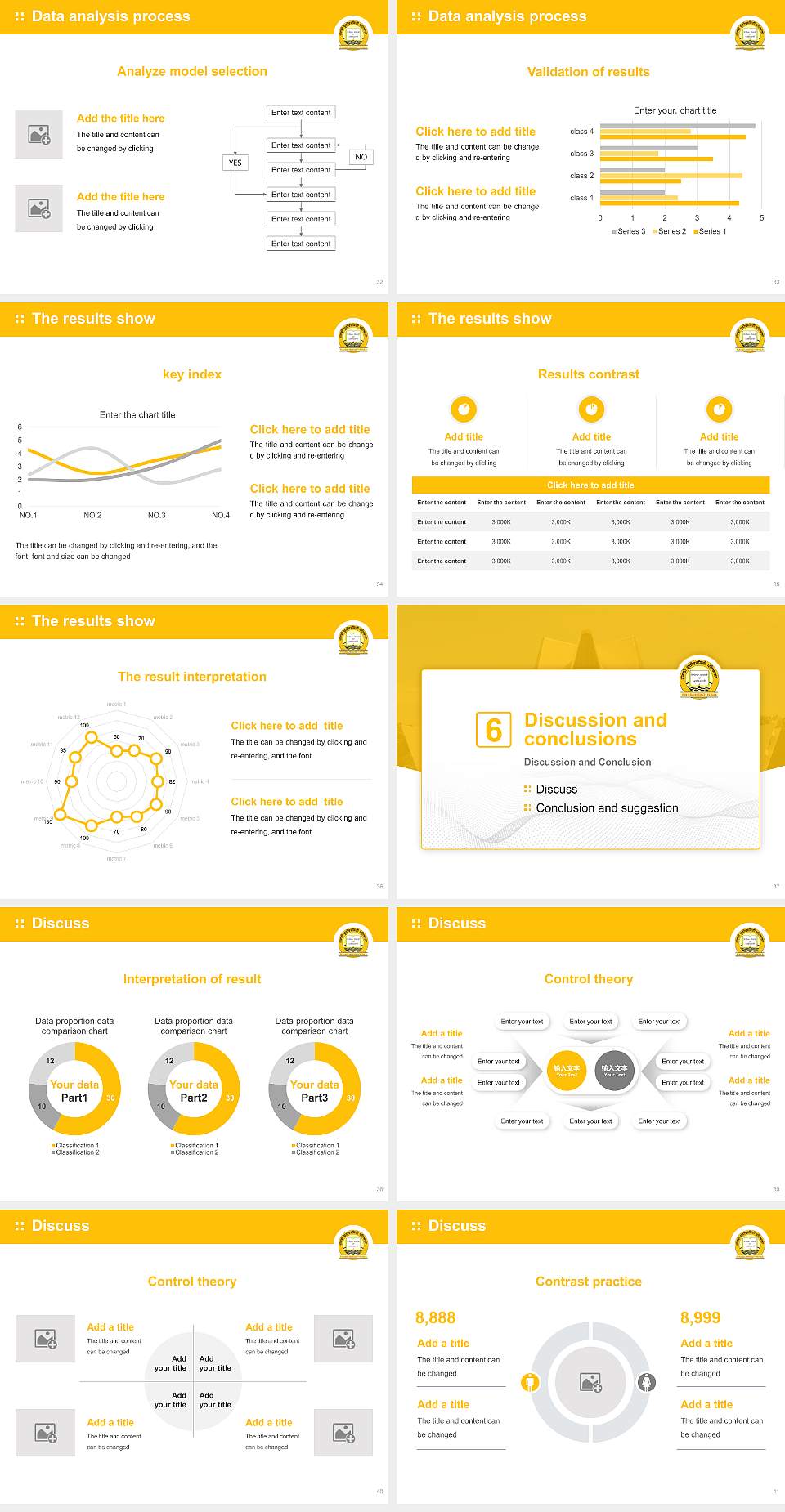 Punjabi University Graduation Thesis Defense PPT Template4:3 ratio PPT effect preview image5