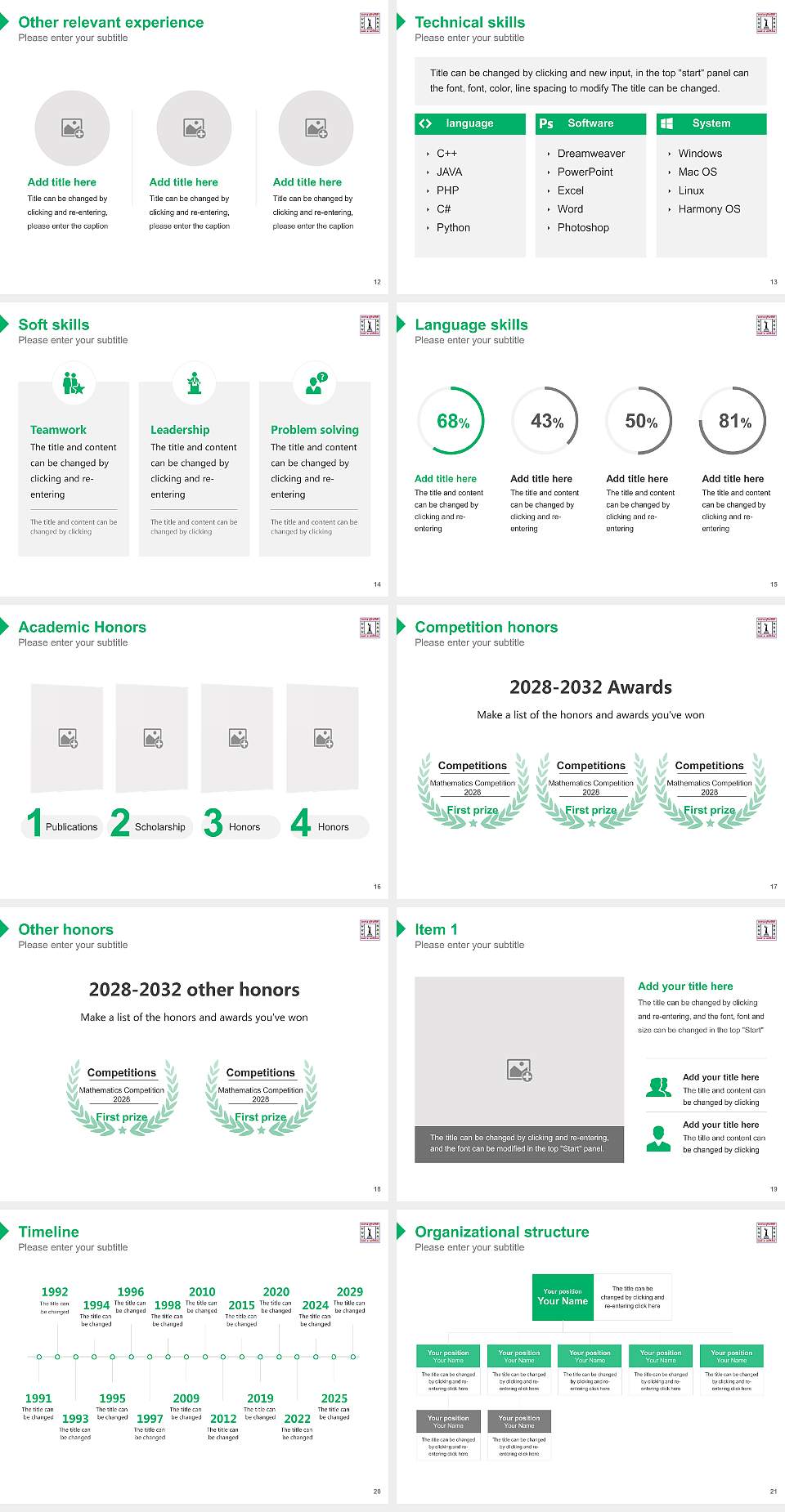 Raiganj University Resume PPT Template4:3 ratio PPT effect preview image3