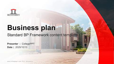 R.K. University Competition/Entrepreneurship Contest PPT Template