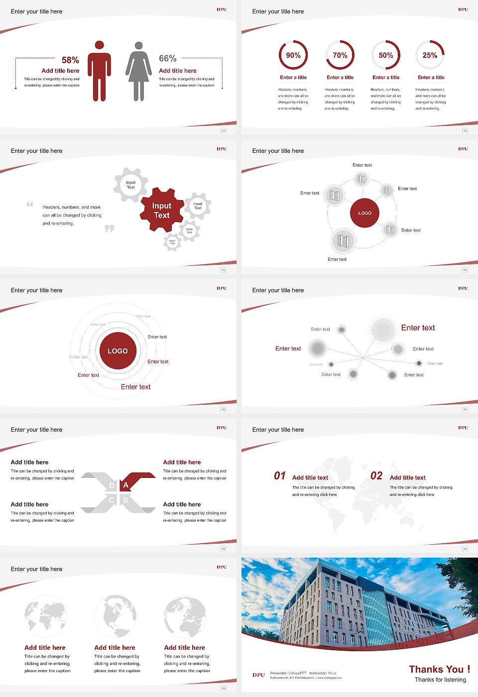Padmashree Dr. D.Y. Patil Vidyapeeth Course/Courseware Creation PPT Template16:9 ratio PPT effect preview image4