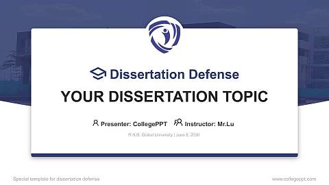 R.N.B. Global University Graduation Thesis Defense PPT Template