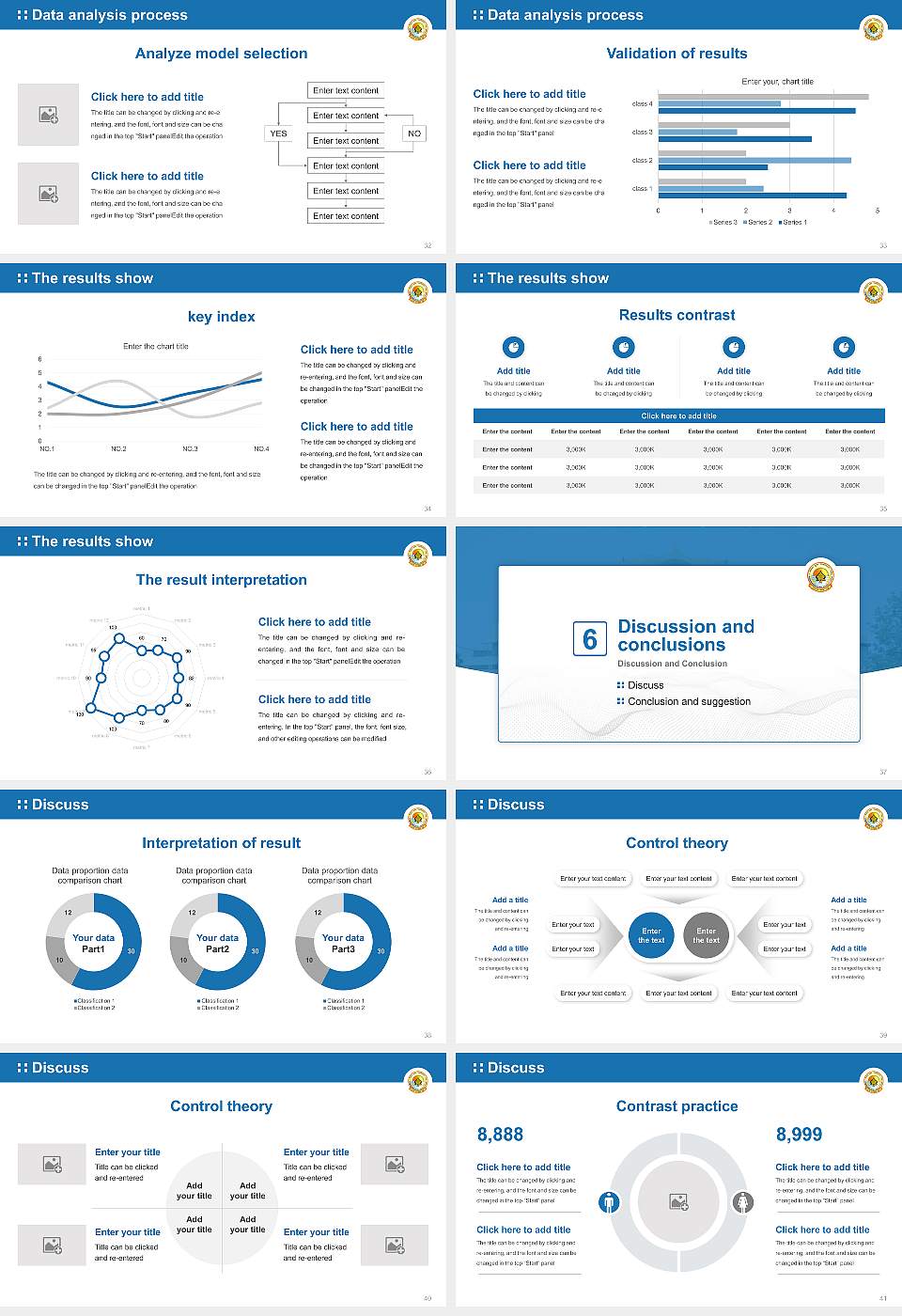 Pt. Ravishankar Shukla University Graduation Thesis Defense PPT Template16:9 ratio PPT effect preview image5