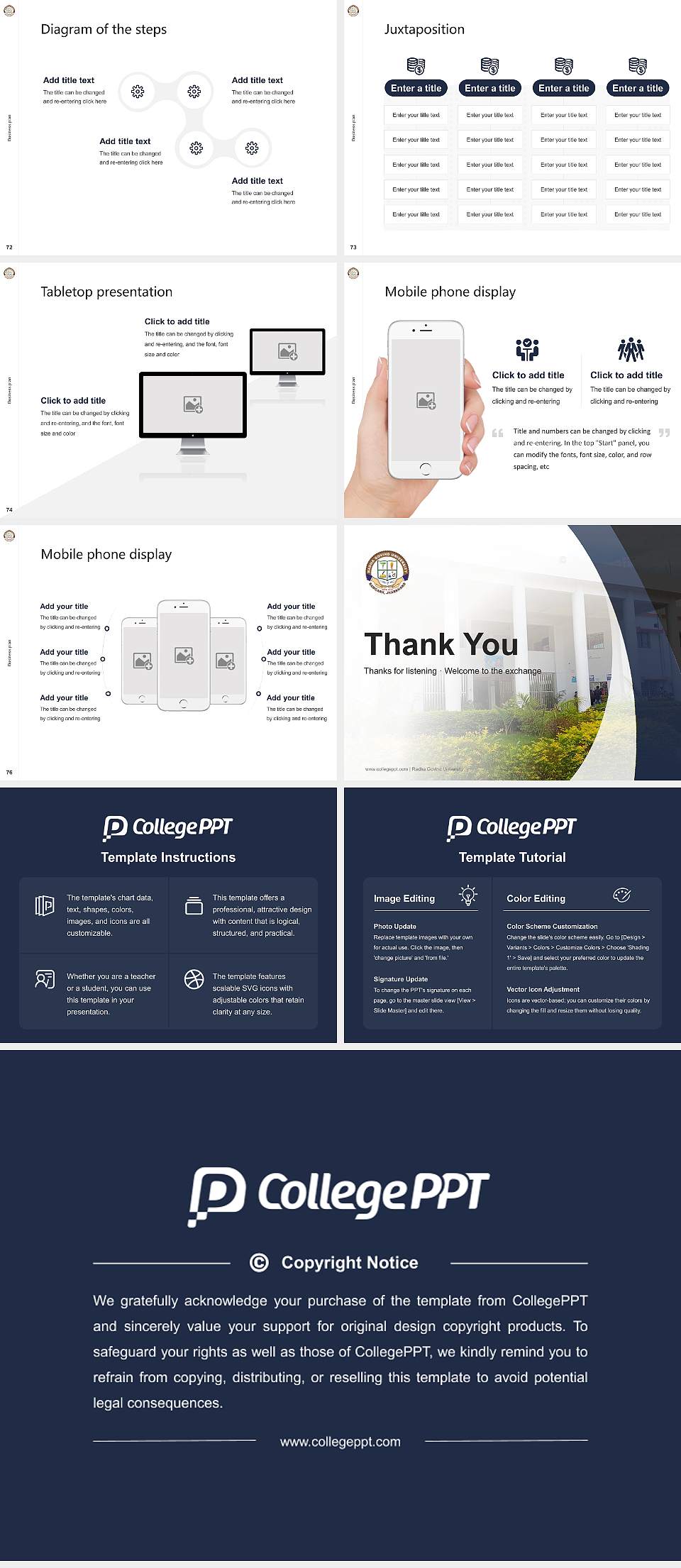 Radha Govind University Competition/Entrepreneurship Contest PPT Template4:3 ratio PPT effect preview image9