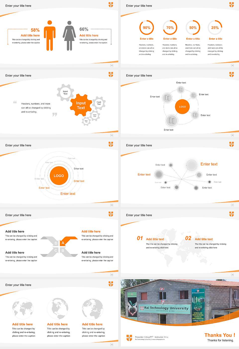 Rai Technology University Course/Courseware Creation PPT Template16:9 ratio PPT effect preview image4