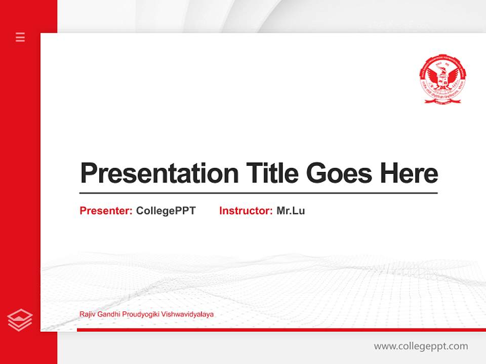 Rajiv Gandhi Proudyogiki Vishwavidyalaya Thesis Proposal/Graduation Defense PPT Template4:3 ratio PPT effect preview image5
