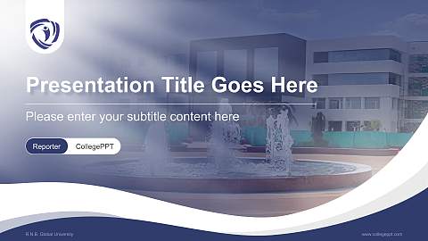 R.N.B. Global University Lecture Sharing and Networking Event PPT Template