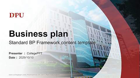 Padmashree Dr. D.Y. Patil Vidyapeeth Competition/Entrepreneurship Contest PPT Template