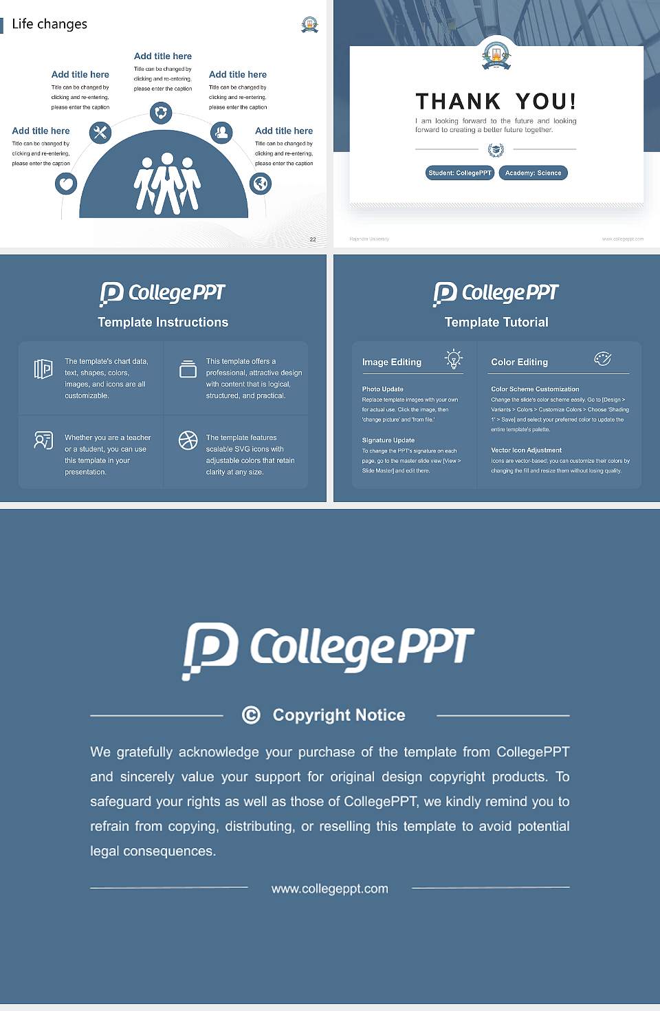Rajendra University National Scholarship Defense PPT Template4:3 ratio PPT effect preview image4