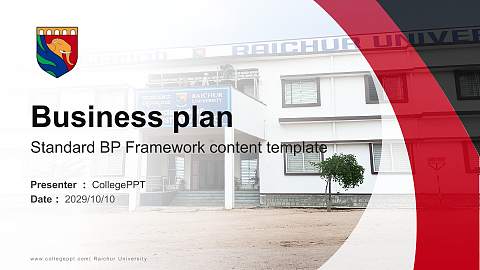 Raichur University Competition/Entrepreneurship Contest PPT Template