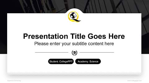 Quantum University National Scholarship Defense PPT Template