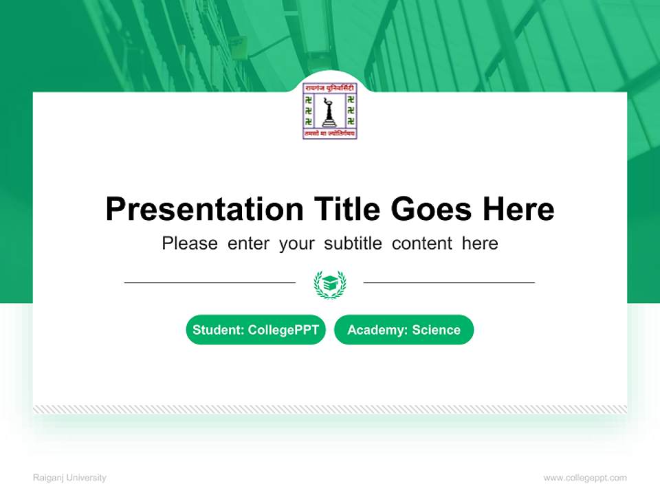 Raiganj University National Scholarship Defense PPT Template4:3 ratio PPT effect preview image4