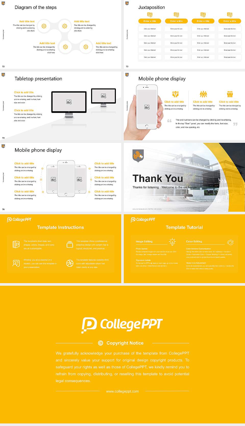 Raffles University Competition/Entrepreneurship Contest PPT Template16:9 ratio PPT effect preview image9