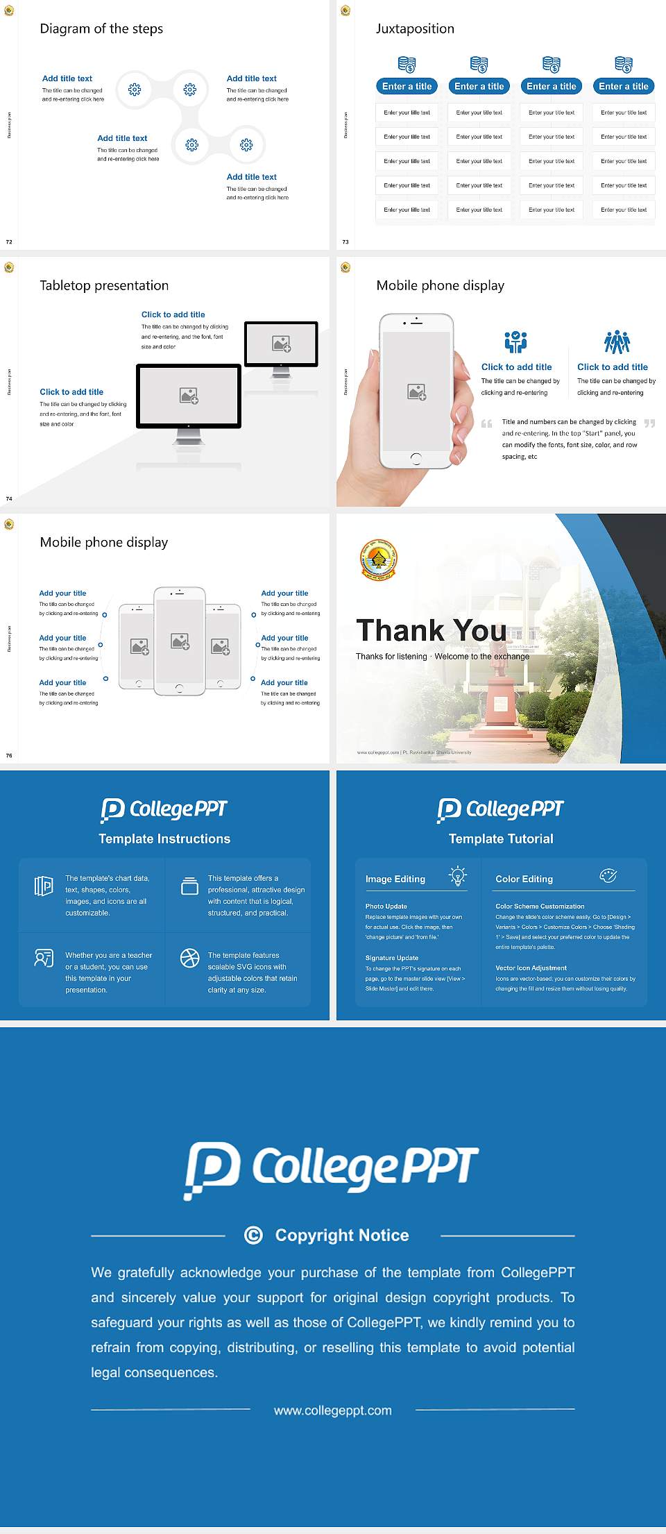Pt. Ravishankar Shukla University Competition/Entrepreneurship Contest PPT Template4:3 ratio PPT effect preview image9