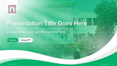 Raiganj University Lecture Sharing and Networking Event PPT Template