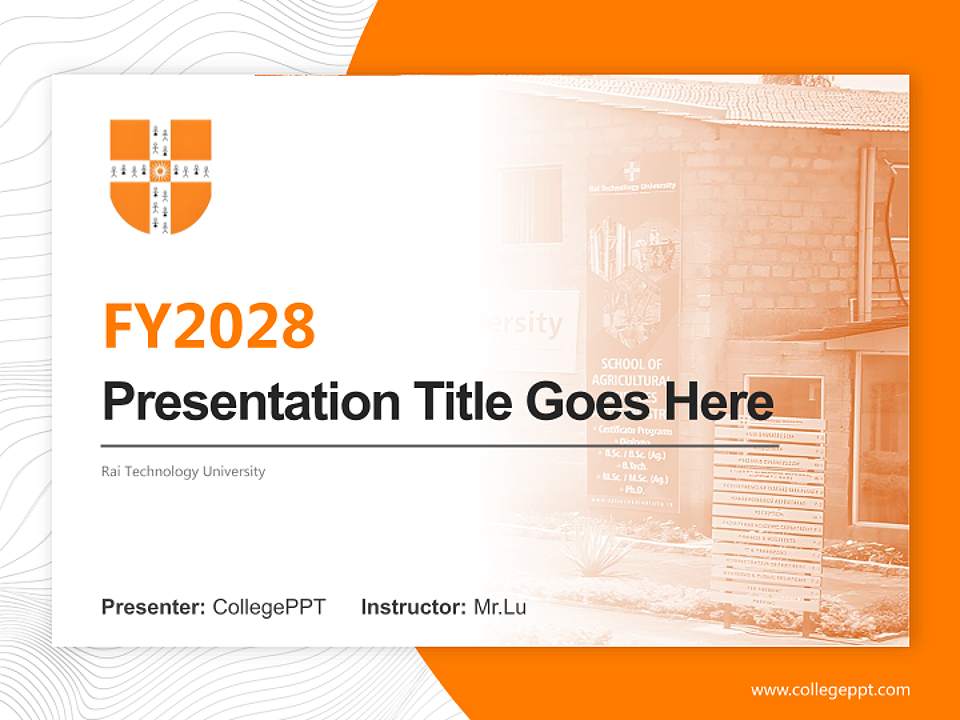Rai Technology University Academic Presentation/Research Findings Report PPT Template4:3 ratio PPT effect preview image5