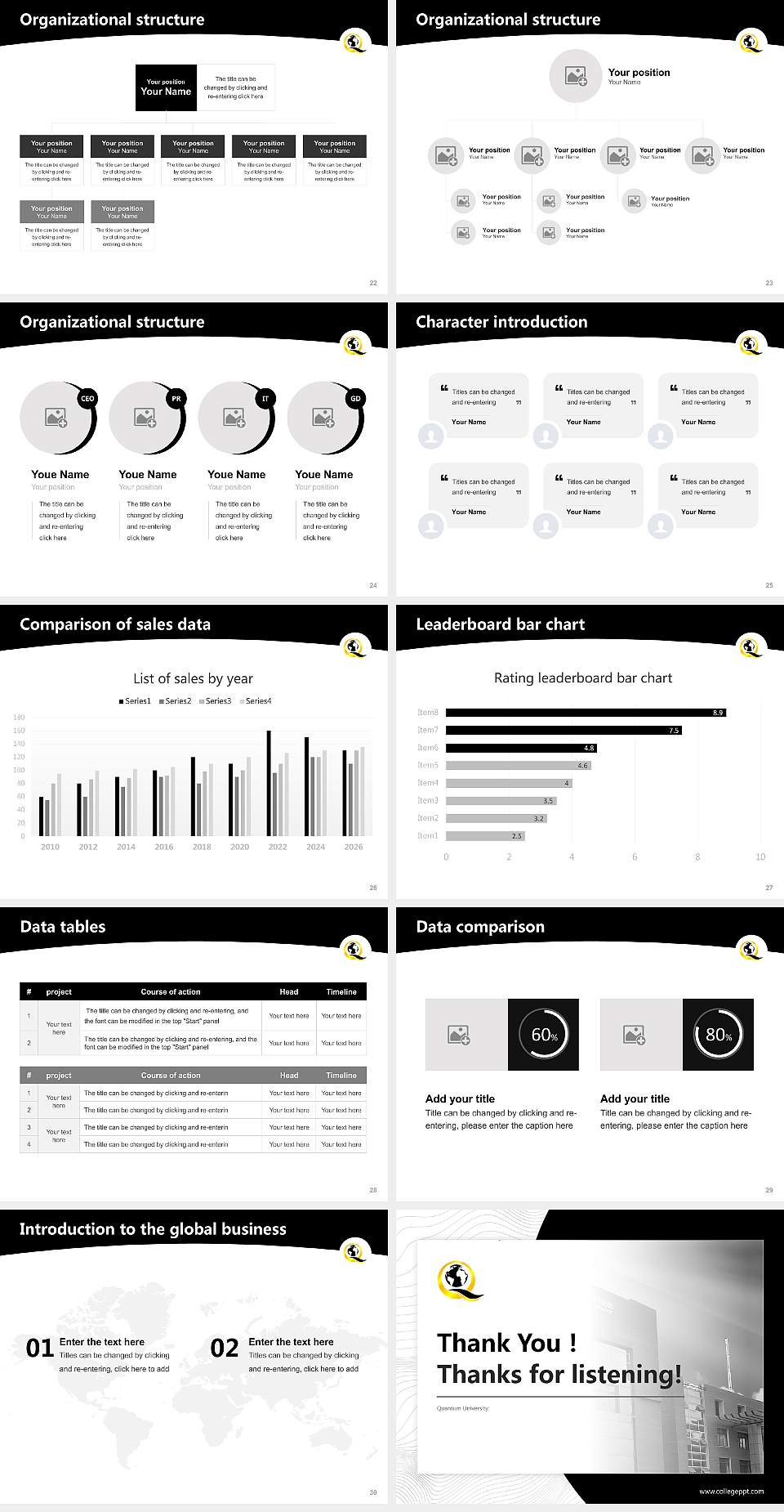 Quantum University Academic Presentation/Research Findings Report PPT Template4:3 ratio PPT effect preview image4