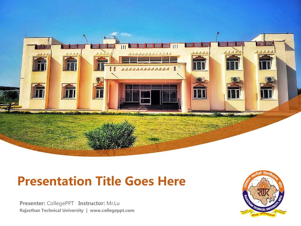 Rajasthan Technical University Course/Courseware Creation PPT Template4:3 ratio PPT effect preview image5