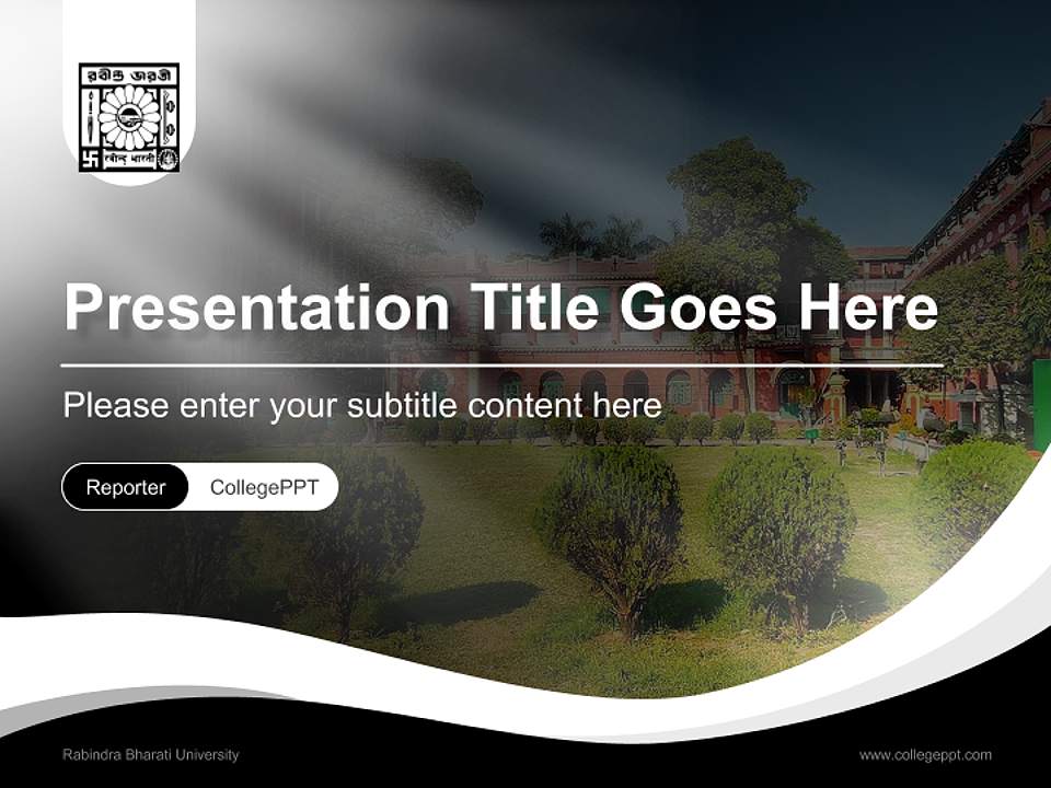 Rabindra Bharati University Lecture Sharing and Networking Event PPT Template4:3 ratio PPT effect preview image4