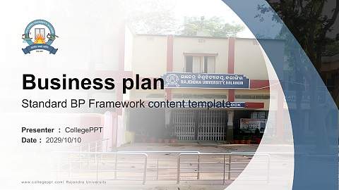 Rajendra University Competition/Entrepreneurship Contest PPT Template