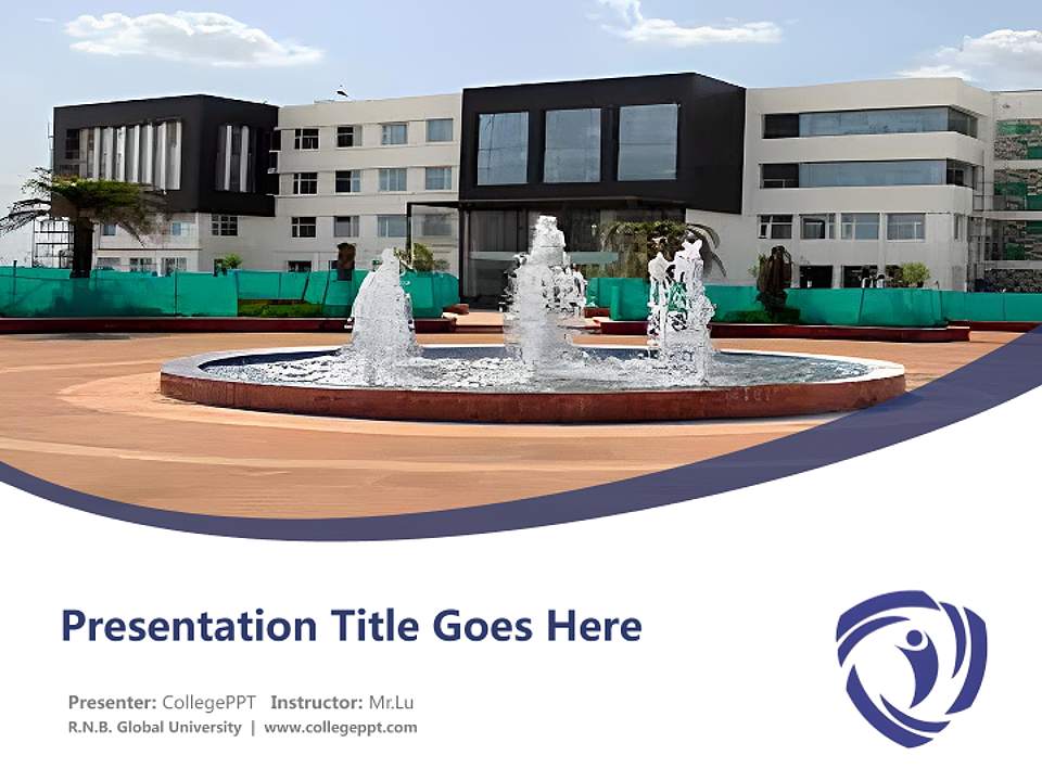 R.N.B. Global University Course/Courseware Creation PPT Template4:3 ratio PPT effect preview image5