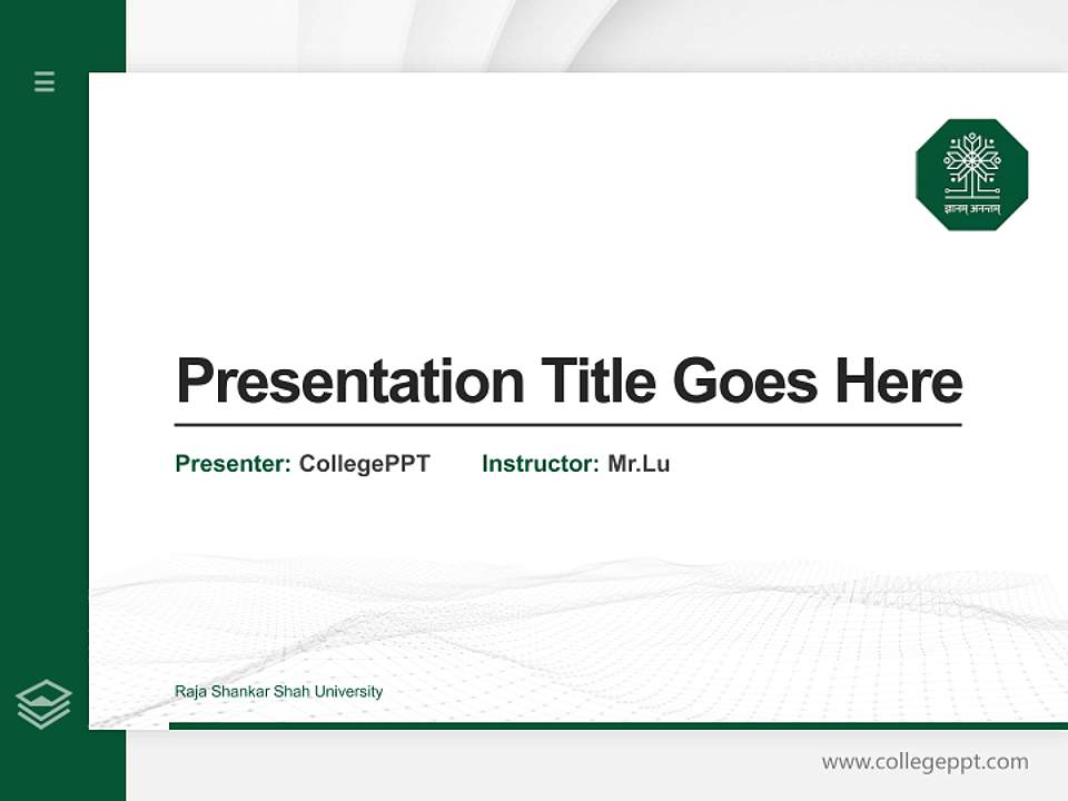 Raja Shankar Shah University Thesis Proposal/Graduation Defense PPT Template4:3 ratio PPT effect preview image5