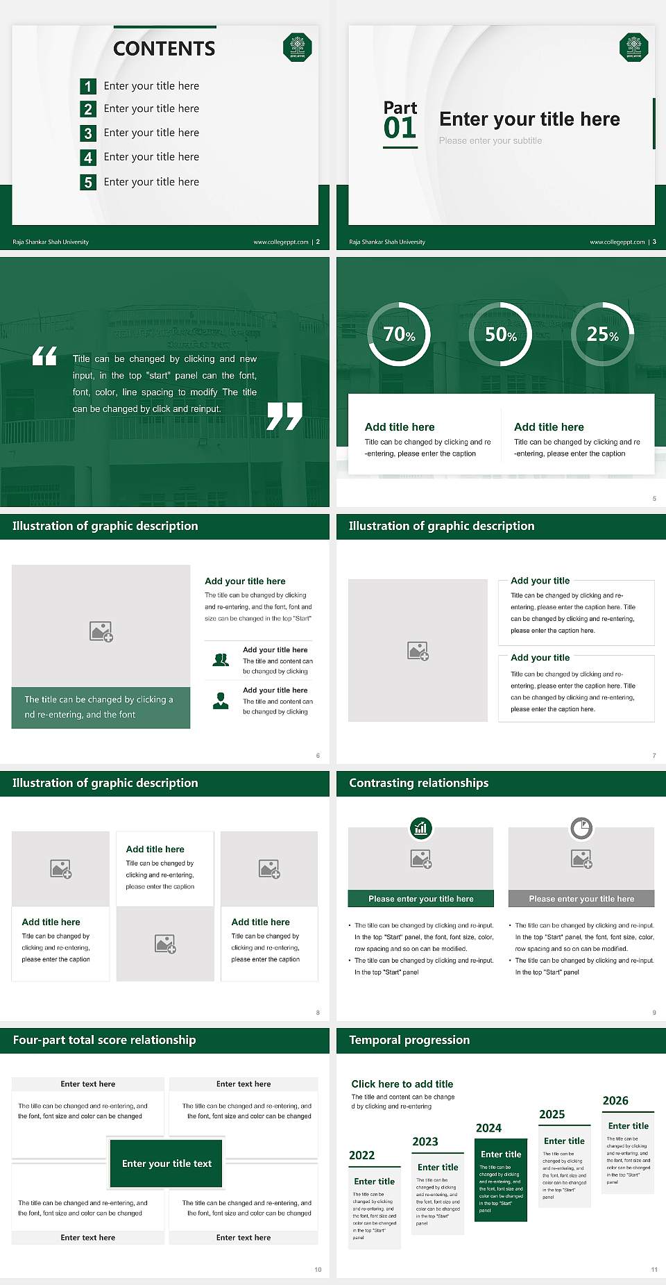 Raja Shankar Shah University Thesis Proposal/Graduation Defense PPT Template4:3 ratio PPT effect preview image2