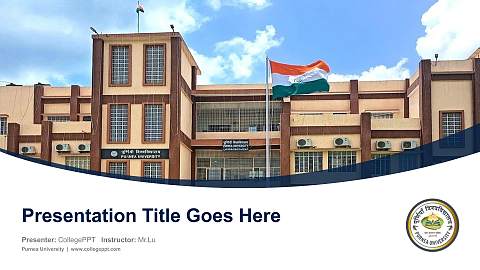 Purnea University Course/Courseware Creation PPT Template