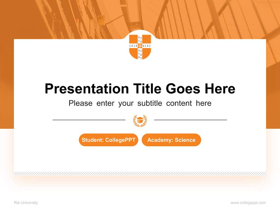 Rai University National Scholarship Defense PPT Template4:3 ratio PPT effect preview image4