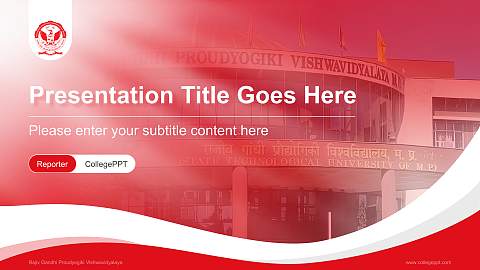 Rajiv Gandhi Proudyogiki Vishwavidyalaya Lecture Sharing and Networking Event PPT Template