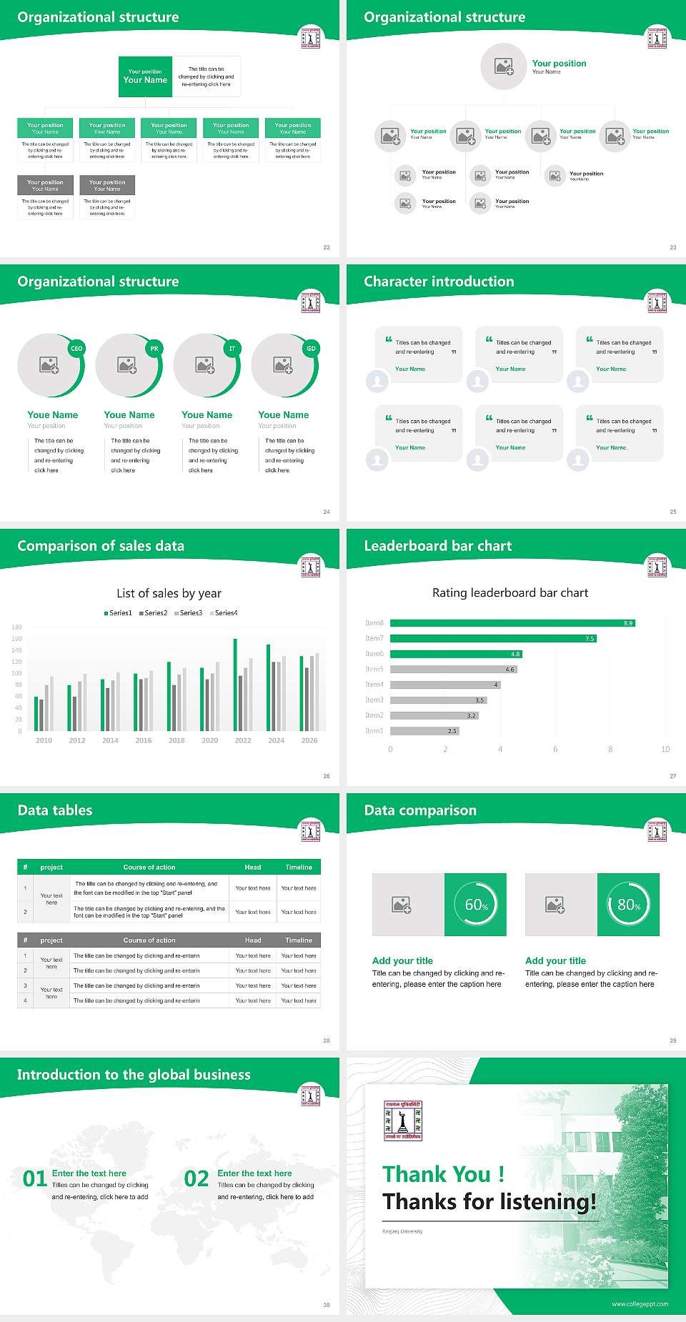 Raiganj University Academic Presentation/Research Findings Report PPT Template4:3 ratio PPT effect preview image4