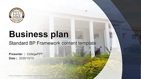 Radha Govind University Competition/Entrepreneurship Contest PPT Template