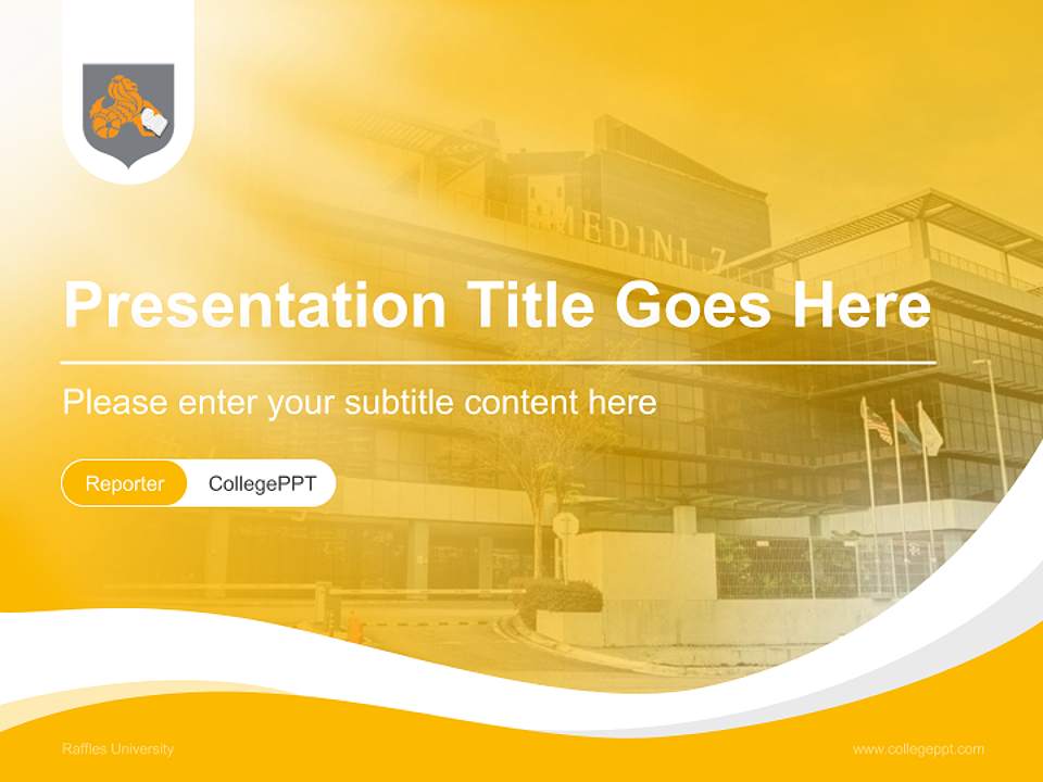 Raffles University Lecture Sharing and Networking Event PPT Template4:3 ratio PPT effect preview image4