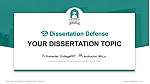 Punyashlok Ahilyadevi Holkar Solapur University Graduation Thesis Defense PPT Template