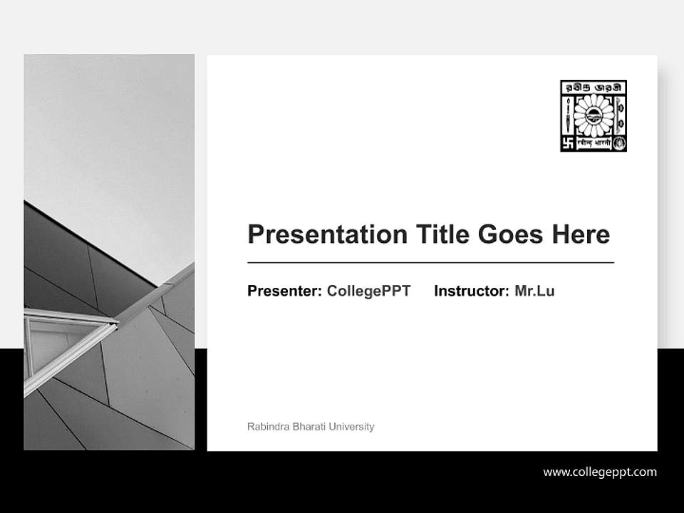 Rabindra Bharati University General PPT Template4:3 ratio PPT effect preview image6