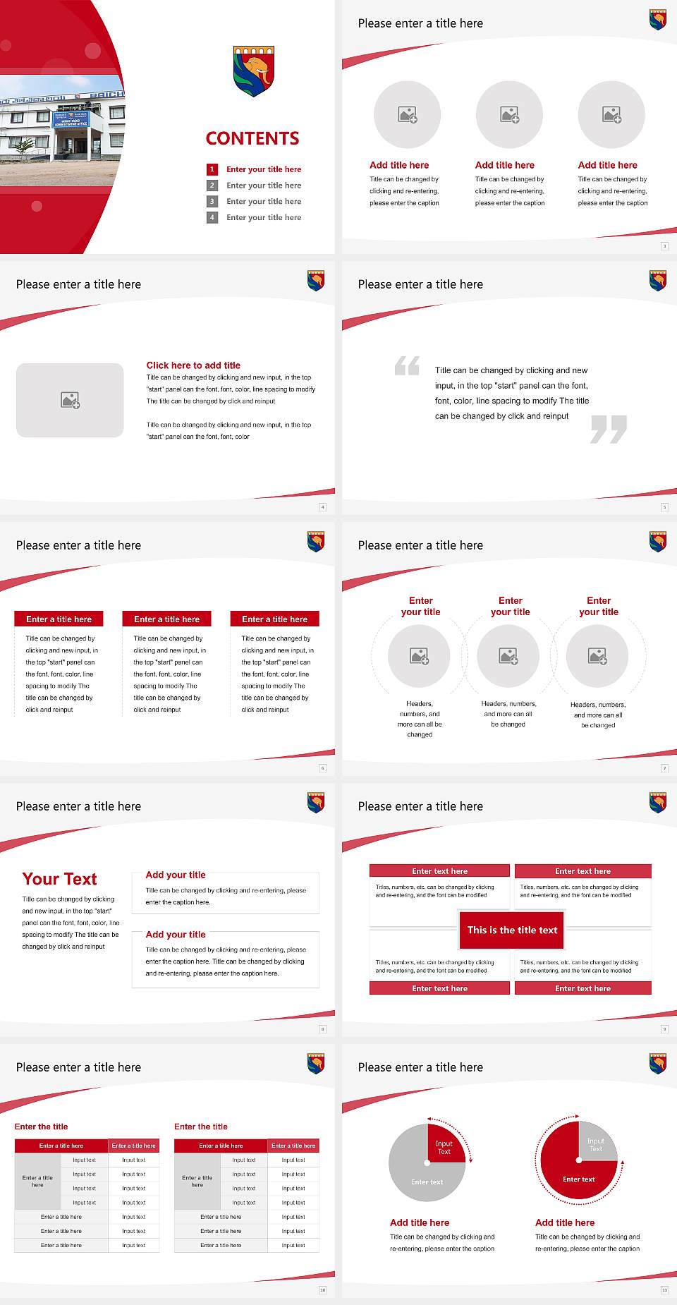 Raichur University Course/Courseware Creation PPT Template4:3 ratio PPT effect preview image2