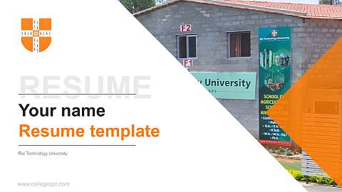 Rai Technology University Resume PPT Template