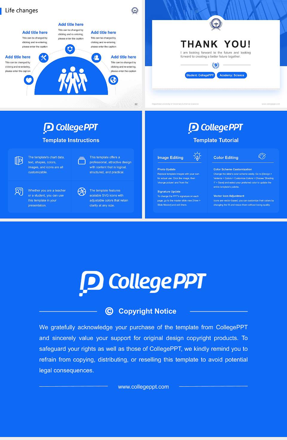 Rajasthan University of Veterinary & Animal Sciences National Scholarship Defense PPT Template4:3 ratio PPT effect preview image4