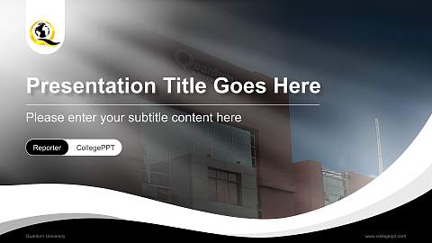 Quantum University Lecture Sharing and Networking Event PPT Template