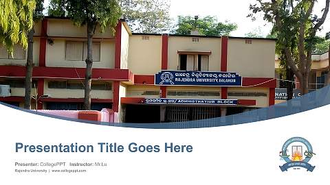 Rajendra University Course/Courseware Creation PPT Template