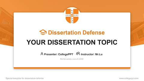 Rai University Graduation Thesis Defense PPT Template