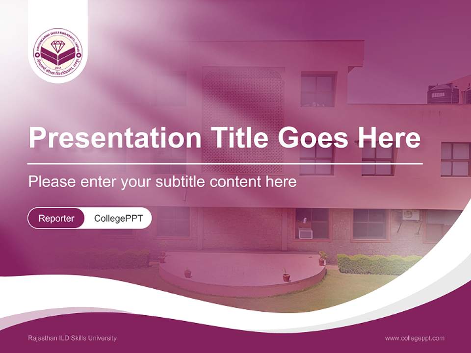 Rajasthan ILD Skills University Lecture Sharing and Networking Event PPT Template4:3 ratio PPT effect preview image4