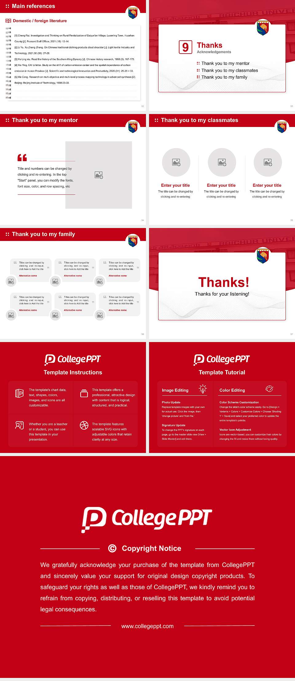 Raichur University Graduation Thesis Defense PPT Template4:3 ratio PPT effect preview image7