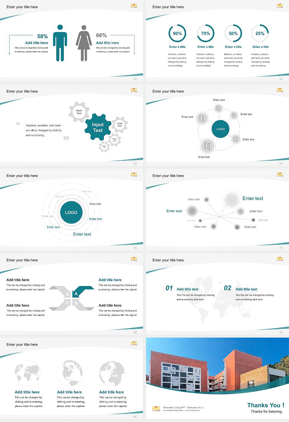Punjab Engineering College Course/Courseware Creation PPT Template16:9 ratio PPT effect preview image4